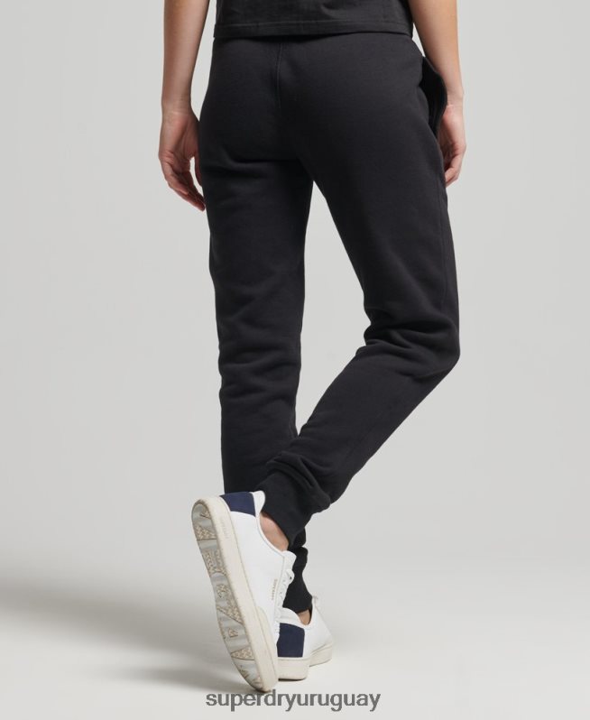 uy Superdry mujer joggers universitarios vintage negro DT2N8Z6571 ropa