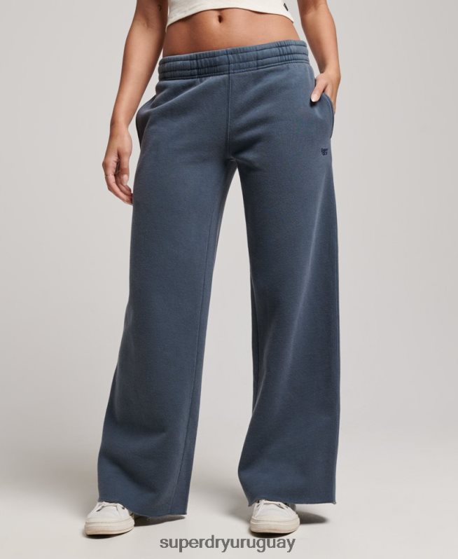uy Superdry mujer lavar joggers rectos Armada DT2N8Z3904 ropa