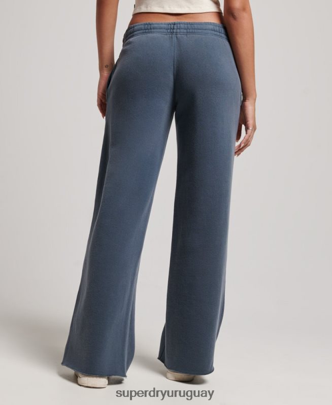 uy Superdry mujer lavar joggers rectos Armada DT2N8Z3904 ropa