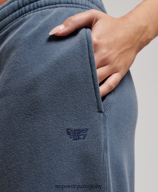 uy Superdry mujer lavar joggers rectos Armada DT2N8Z3904 ropa