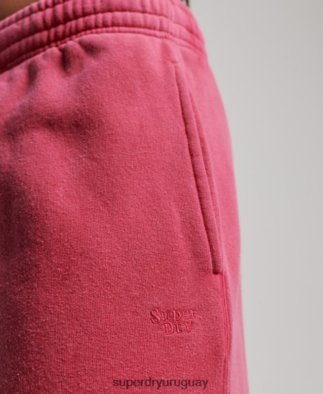 uy Superdry mujer lavar joggers rectos rosa DT2N8Z3894 ropa
