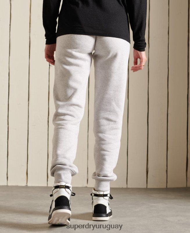 uy Superdry mujer orgullo en joggers artesanales gris claro DT2N8Z6613 ropa
