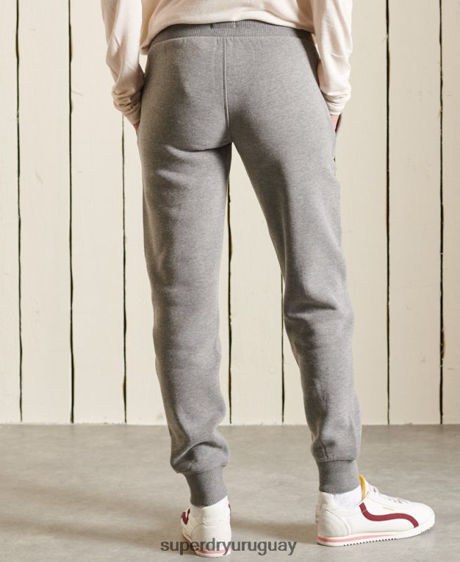 uy Superdry mujer orgullo en joggers artesanales gris oscuro DT2N8Z3942 ropa