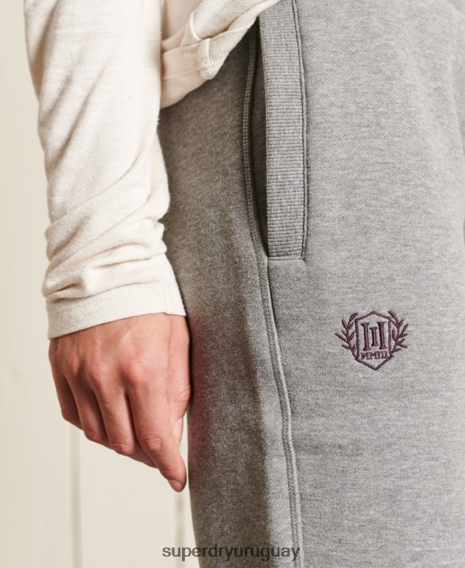 uy Superdry mujer orgullo en joggers artesanales gris oscuro DT2N8Z3942 ropa