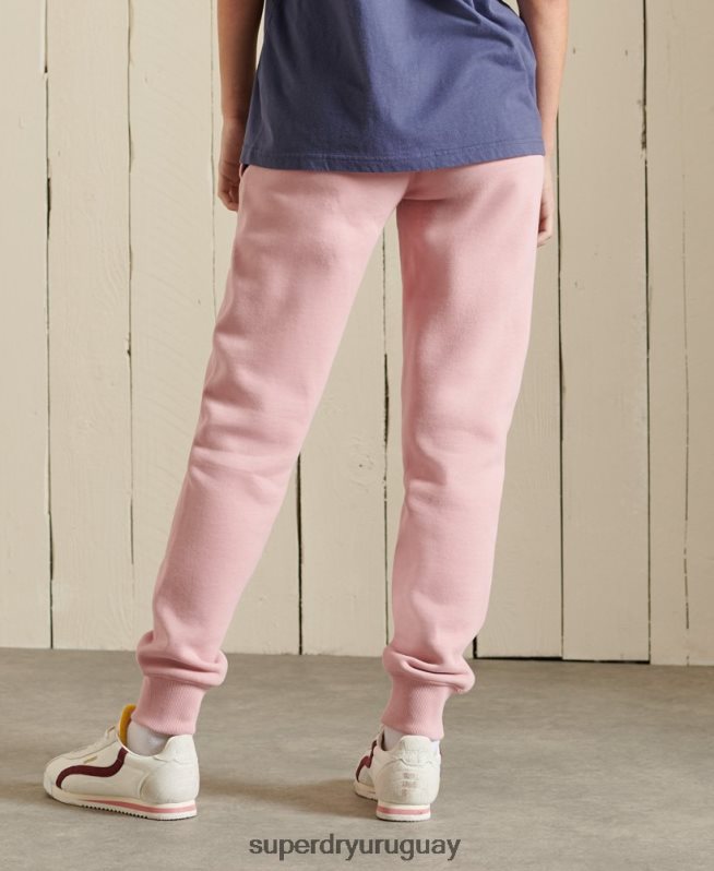 uy Superdry mujer orgullo en joggers artesanales rosa DT2N8Z6683 ropa