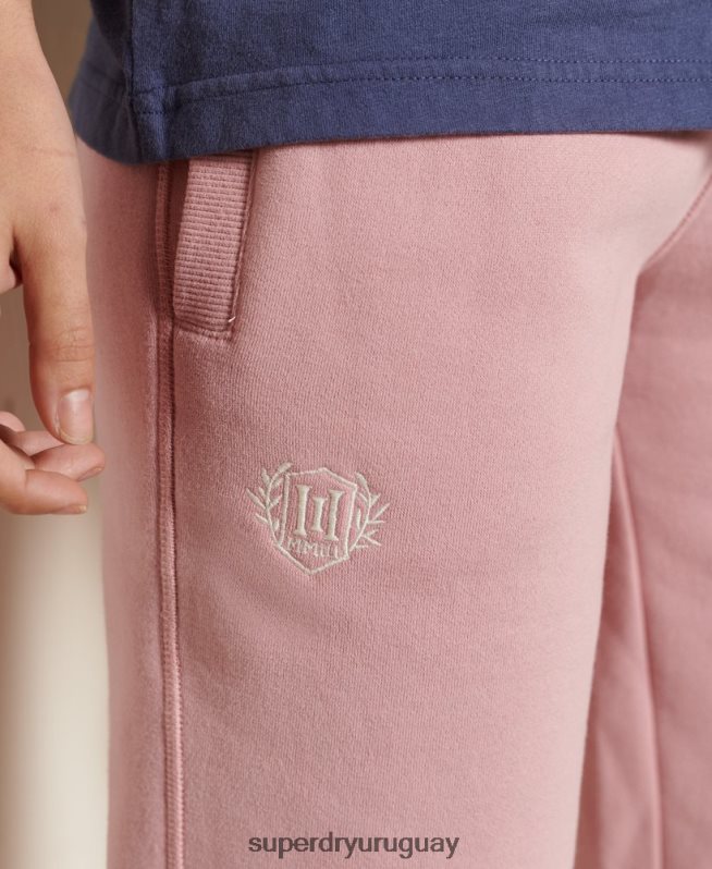 uy Superdry mujer orgullo en joggers artesanales rosa DT2N8Z6683 ropa