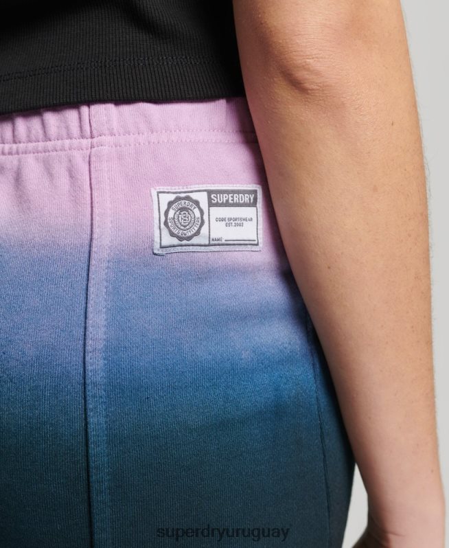 uy Superdry mujer falda teñida esencial azul DT2N8Z4163 ropa