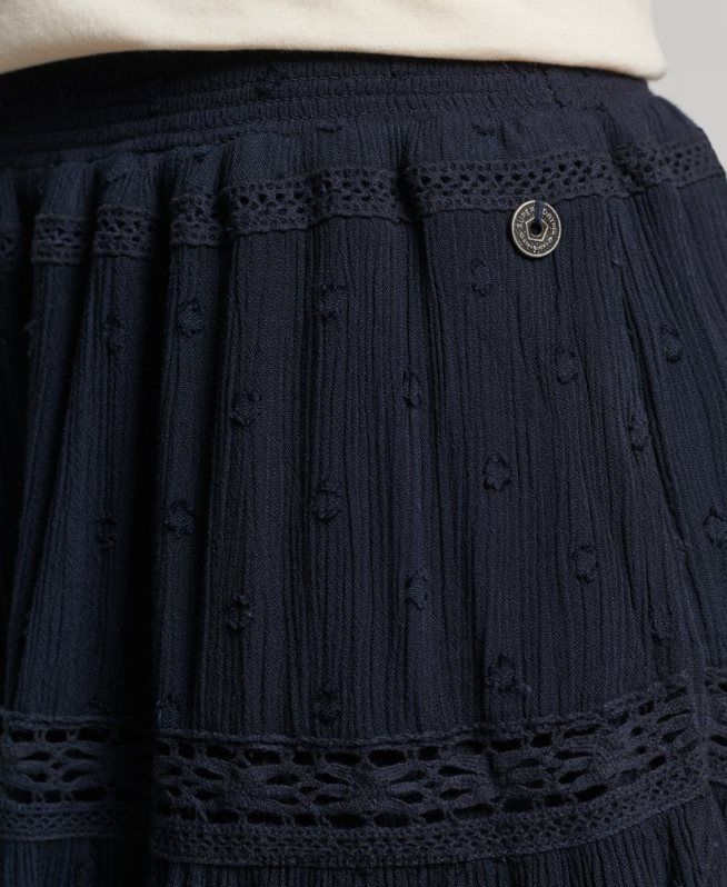 uy Superdry mujer minifalda de encaje vintage Armada DT2N8Z4140 ropa