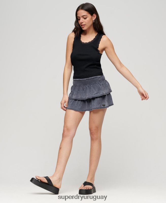 uy Superdry mujer minifalda de los 90 Armada DT2N8Z4117 ropa