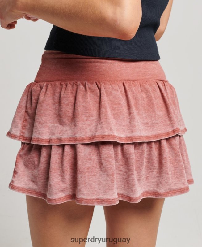 uy Superdry mujer minifalda de los 90 rosa DT2N8Z4123 ropa