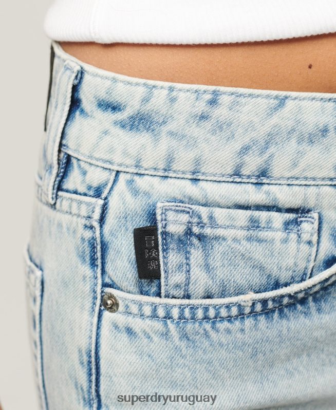 uy Superdry mujer minifalda de mezclilla vintage azul DT2N8Z4120 ropa