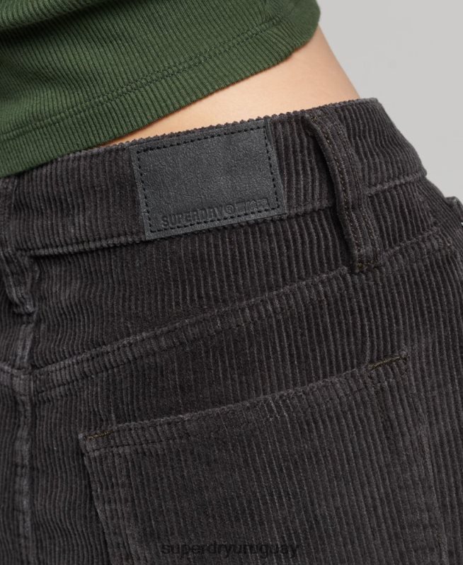 uy Superdry mujer minifalda de pana marrón DT2N8Z6507 ropa