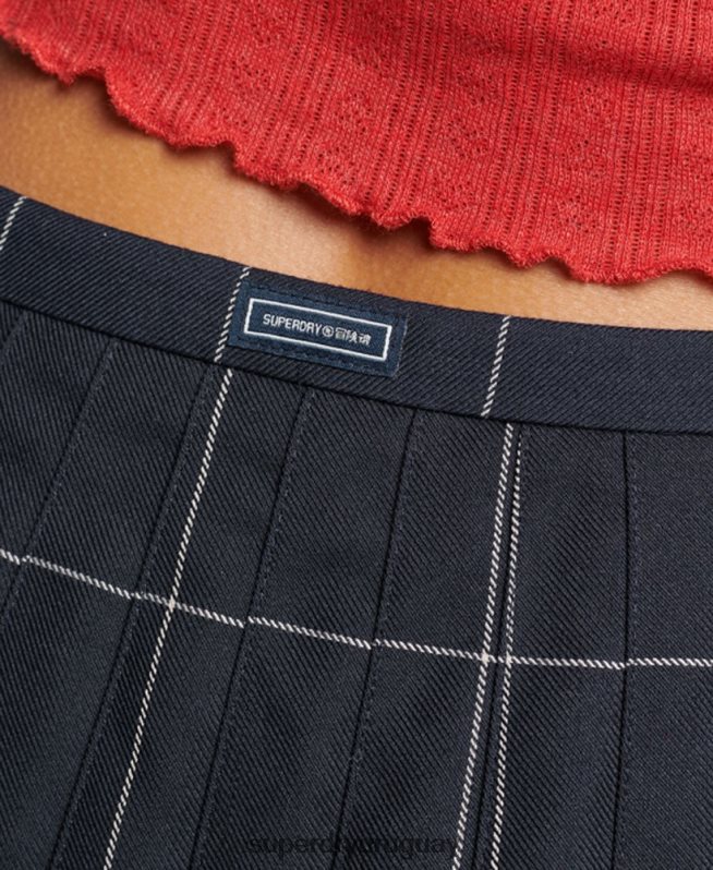 uy Superdry mujer minifalda plisada vintage Armada DT2N8Z4159 ropa