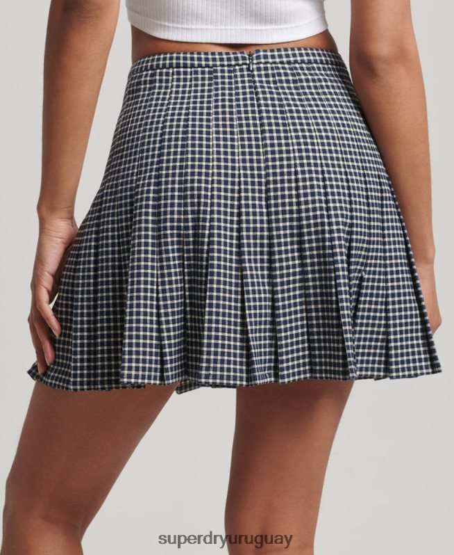 uy Superdry mujer minifalda plisada vintage rojo DT2N8Z4148 ropa