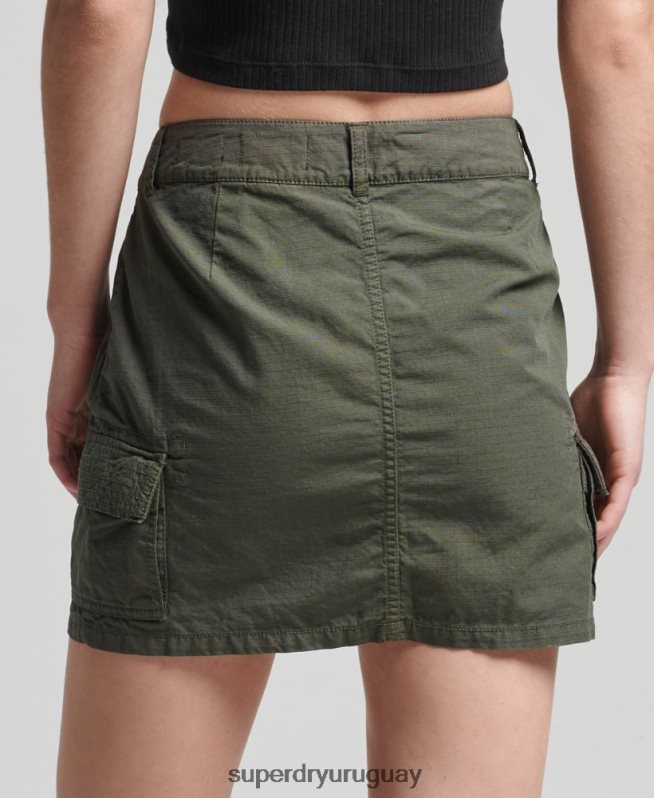 uy Superdry mujer minifalda utilitaria vintage caqui DT2N8Z6519 ropa