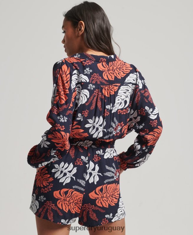 uy Superdry mujer mono de playa vintage Armada DT2N8Z4098 ropa