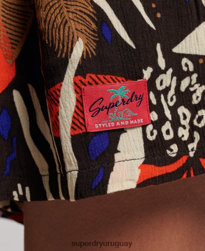 uy Superdry mujer mono de playa vintage marrón DT2N8Z4095 ropa