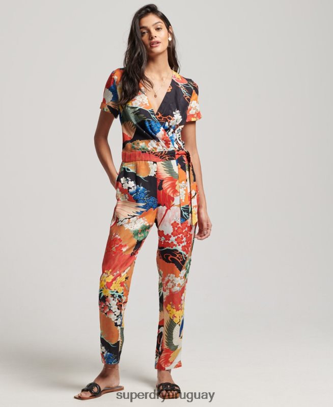 uy Superdry mujer mono tejido vintage multi DT2N8Z2121 ropa
