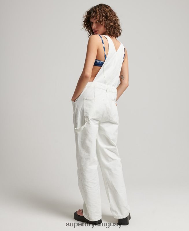 uy Superdry mujer peto de carpintero vintage crema DT2N8Z4096 ropa