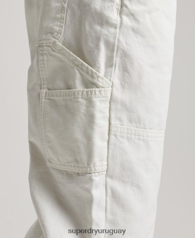 uy Superdry mujer peto de carpintero vintage crema DT2N8Z4096 ropa