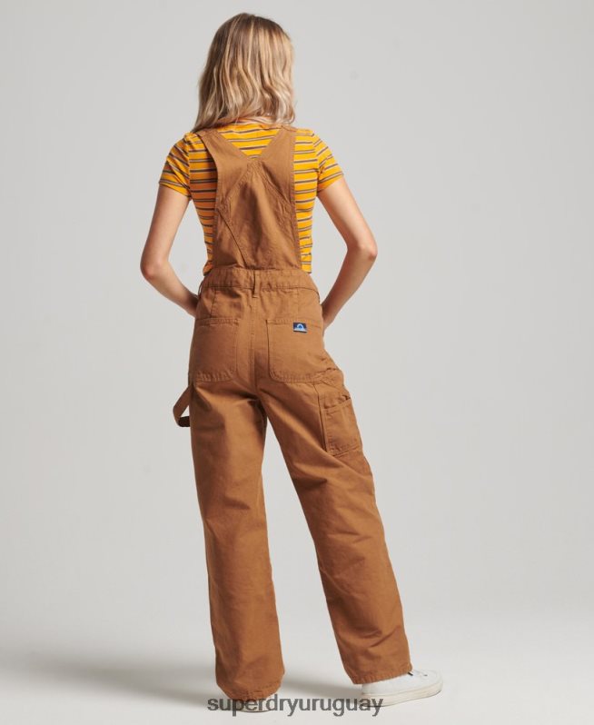 uy Superdry mujer peto de carpintero vintage marrón DT2N8Z4094 ropa