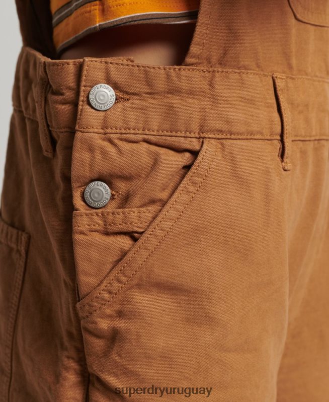 uy Superdry mujer peto de carpintero vintage marrón DT2N8Z4094 ropa
