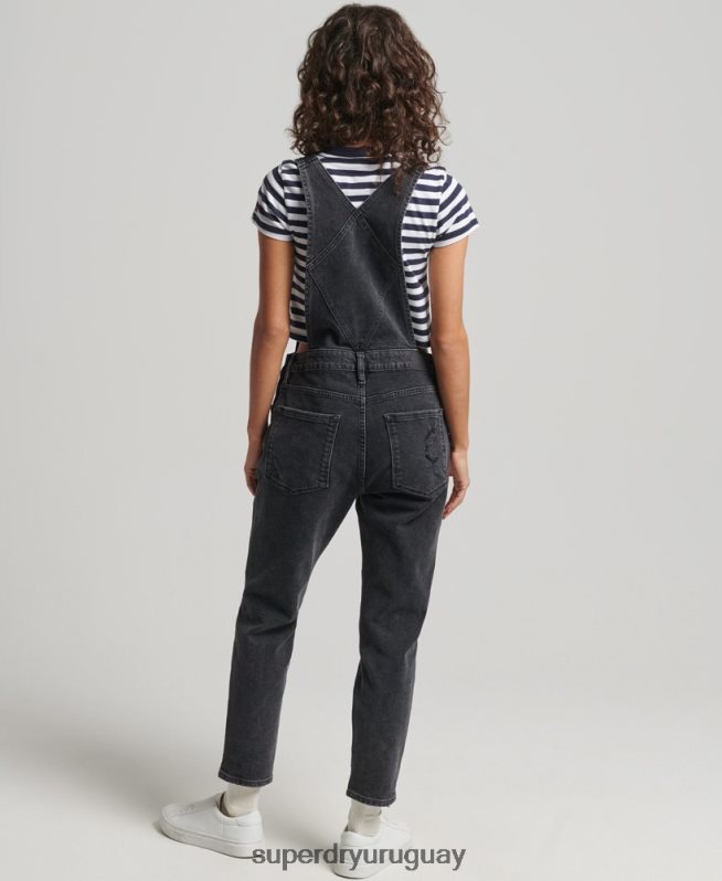uy Superdry mujer peto estrecho negro DT2N8Z4106 ropa