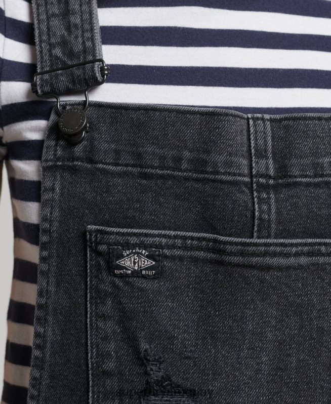 uy Superdry mujer peto estrecho negro DT2N8Z4106 ropa
