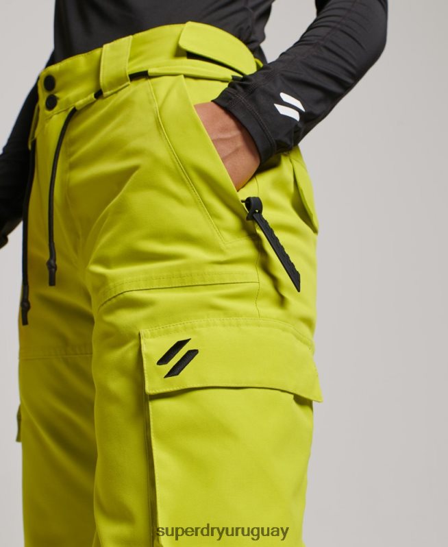 uy Superdry mujer últimos pantalones de rescate amarillo DT2N8Z2595 ropa