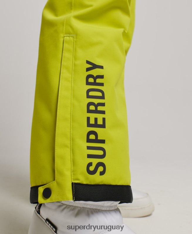 uy Superdry mujer últimos pantalones de rescate amarillo DT2N8Z2595 ropa
