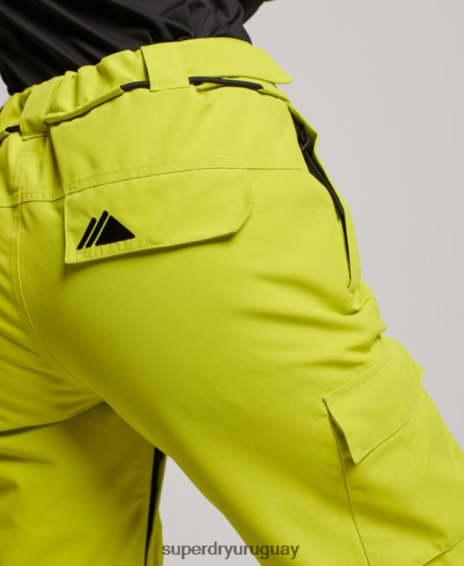 uy Superdry mujer últimos pantalones de rescate amarillo DT2N8Z2595 ropa