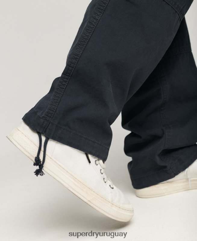 uy Superdry mujer pantalones cargo baggy de algodón orgánico Armada DT2N8Z2566 ropa