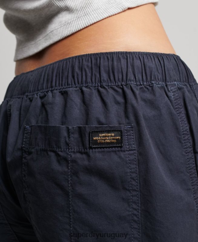 uy Superdry mujer pantalones cargo de tiro bajo y pernera ancha Armada DT2N8Z2103 ropa