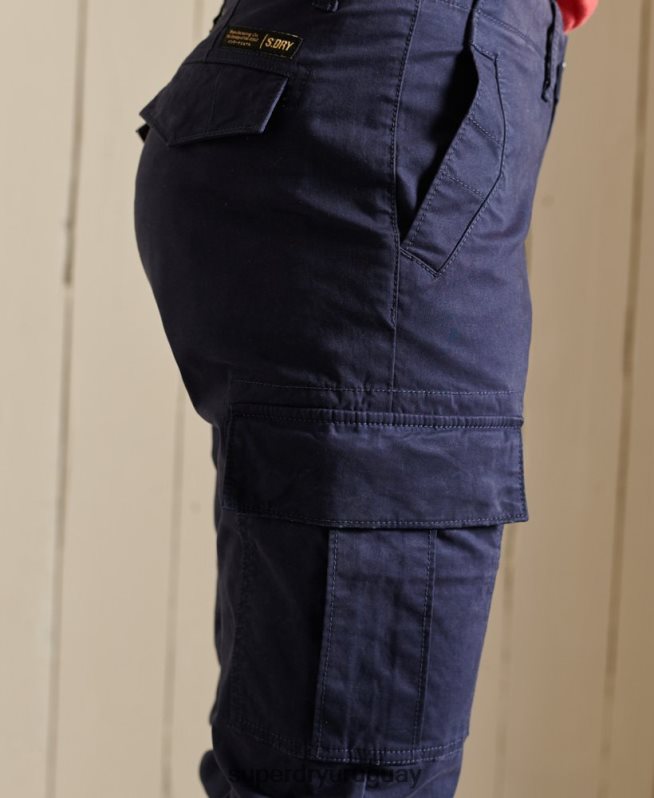 uy Superdry mujer pantalones cargo slim de algodón orgánico Armada DT2N8Z2599 ropa