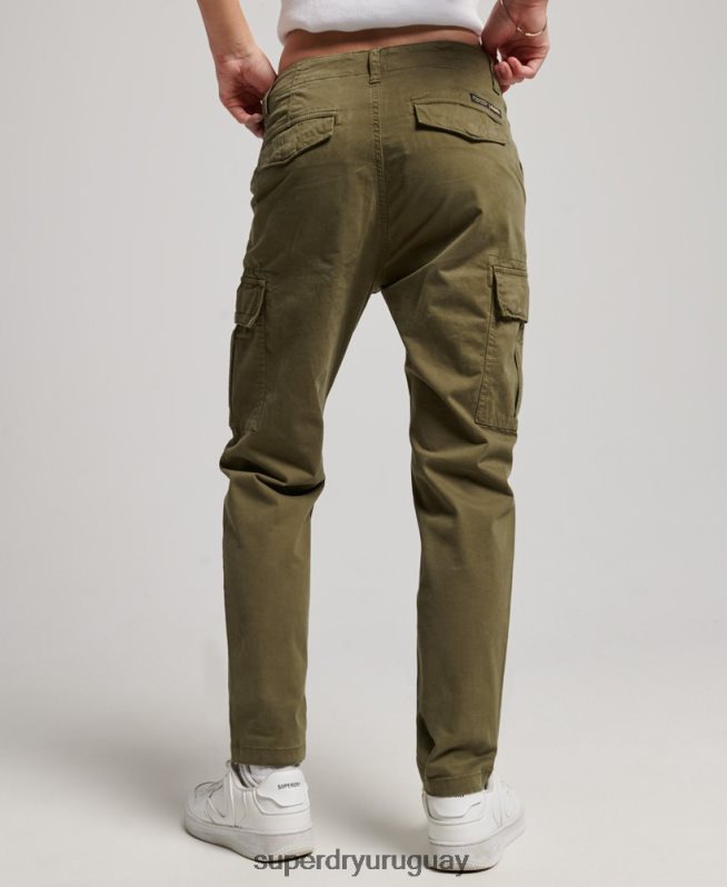 uy Superdry mujer pantalones cargo slim de algodón orgánico verde DT2N8Z2569 ropa