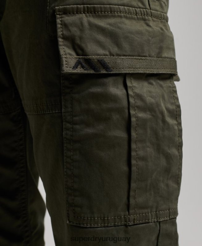 uy Superdry mujer pantalones cargo slim de algodón orgánico verde DT2N8Z2574 ropa