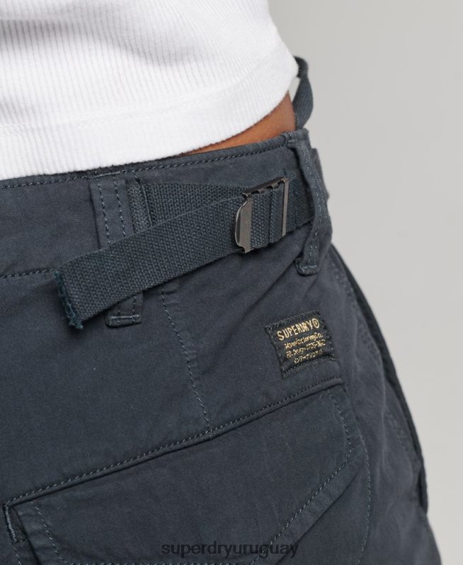 uy Superdry mujer pantalones cargo vintage de tiro bajo Armada DT2N8Z2273 ropa