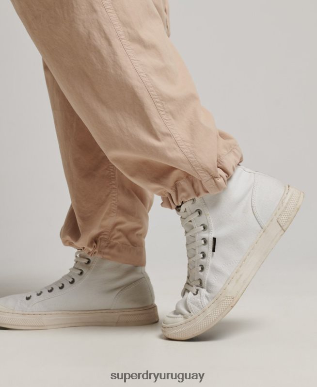 uy Superdry mujer pantalones cargo vintage de tiro bajo marrón DT2N8Z2036 ropa