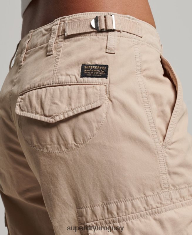 uy Superdry mujer pantalones cargo vintage de tiro bajo marrón DT2N8Z2036 ropa