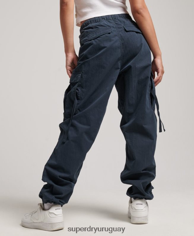 uy Superdry mujer pantalones con agarre de paracaídas Armada DT2N8Z2563 ropa
