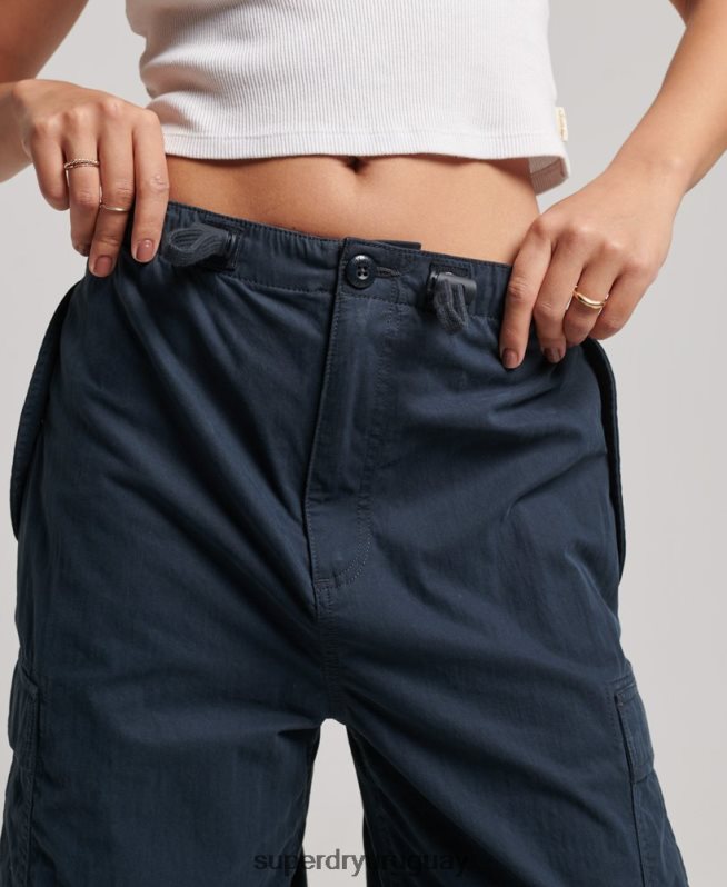 uy Superdry mujer pantalones con agarre de paracaídas Armada DT2N8Z2563 ropa