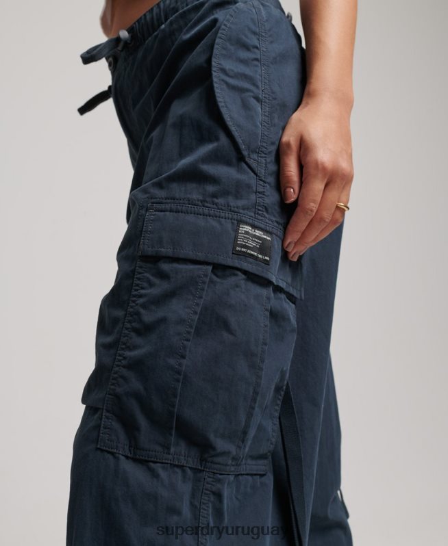 uy Superdry mujer pantalones con agarre de paracaídas Armada DT2N8Z2563 ropa