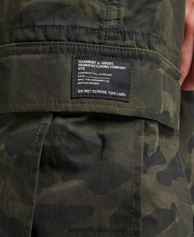 uy Superdry mujer pantalones de algodón orgánico con agarre de paracaídas verde DT2N8Z2602 ropa