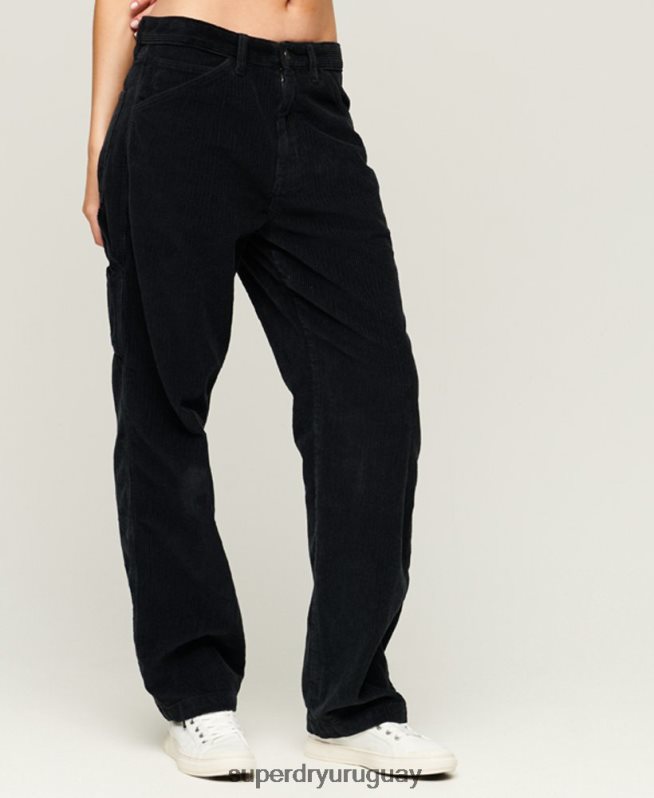 uy Superdry mujer pantalones de carpintero de pana Armada DT2N8Z2594 ropa