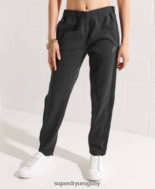 uy Superdry mujer pantalones de chándal de código gris oscuro DT2N8Z6605 ropa