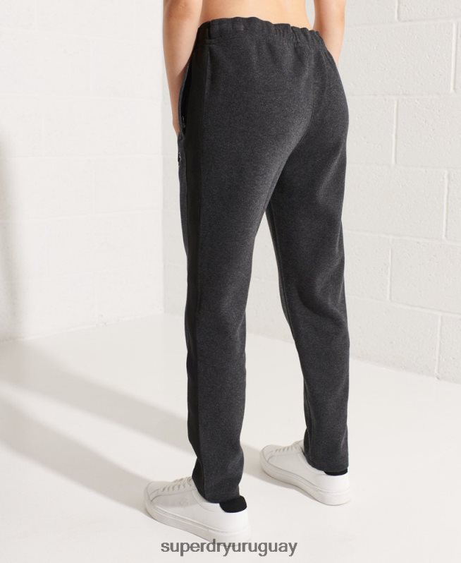 uy Superdry mujer pantalones de chándal de código gris oscuro DT2N8Z6605 ropa