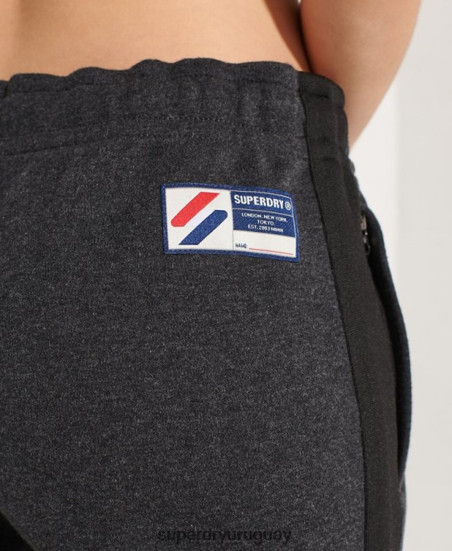 uy Superdry mujer pantalones de chándal de código gris oscuro DT2N8Z6605 ropa