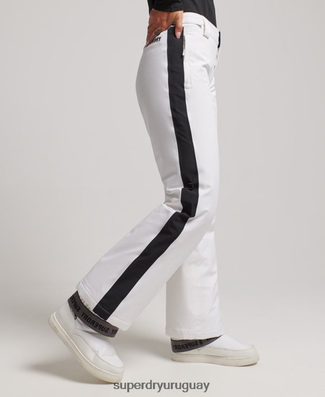 uy Superdry mujer pantalones de nieve básicos blanco DT2N8Z2592 ropa