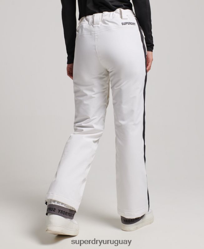 uy Superdry mujer pantalones de nieve básicos blanco DT2N8Z2592 ropa