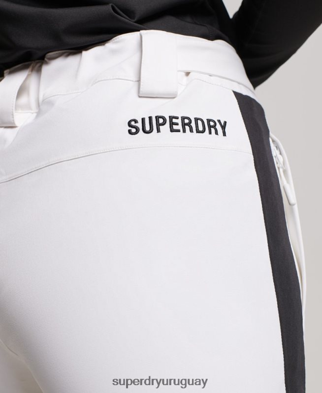 uy Superdry mujer pantalones de nieve básicos blanco DT2N8Z2592 ropa